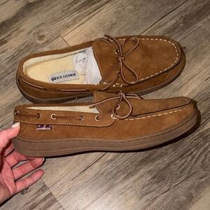Ben Sherman Brown Suede Moccasin Slip-On Loafers